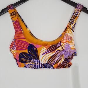 Hula Honey Palm Play Side-Knot Bralette Bikini Top